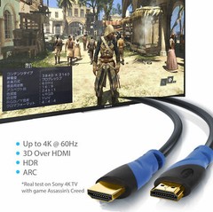 HDMI 1.4 CABLE Cord 6FT 10FT 15FT 25FT 30FT 50FT 75FT 100FT HIGH SPEED Blue Lot