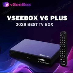 New 2026 V6 Plus + Mini Keyboard. Backlit Voice Remote, 8K, Lifetime Support.