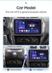 8G+128GB 10.1″ 8Core Android 14 1 Din Car Stereo Radio Carplay DSP GPS Navi Wifi