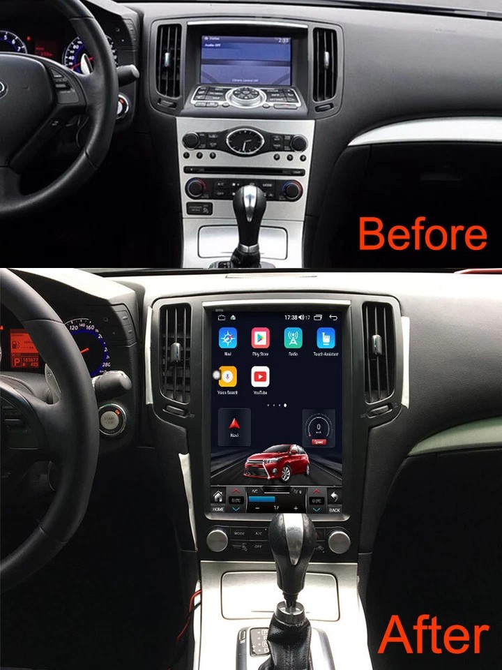 12.1″ Vertical Screen For Infiniti G25 G35 G37 2007-2015 Car Radio CarPlay GPS