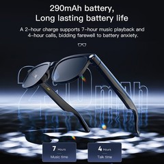 COLMi C-M02S Smart Glasses HD Camera Bluetooth Audio Video Ray-Ban Meta Alt iOS