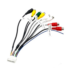 20 Pin Car Radio RCA Audio Replacement Harness with 8 Female RCA Connector Vi…