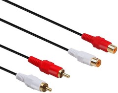 Professional 10ft Rca Male to Female Stereo Cable – Gold Plated Quality