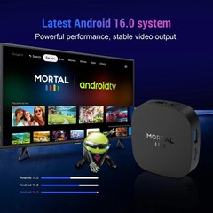 Android 16 TV Box 8GB RAM 128GB ROM 8K UHD WLAN Bluetooth RK3518 Media Player