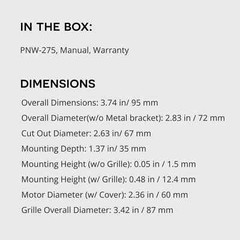 AudioControl PNW-275 2.75″ Component Midrange Speakers PNW Series High-Fidelity