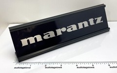 Marantz Component Stereo Desk Sign – Custom Silver Aluminum