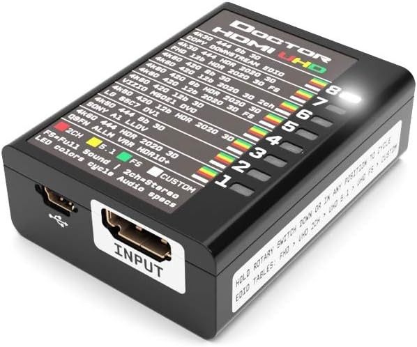 HDFury Dr HDMI 4K EDID Manager 18Gbps 600MHz HDR Handshake Fix DrHDMI4K