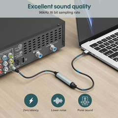 Unidirectional USB a 2.0 to Toslink Digital Optical Audio Cable 6 Ft, USB Male T