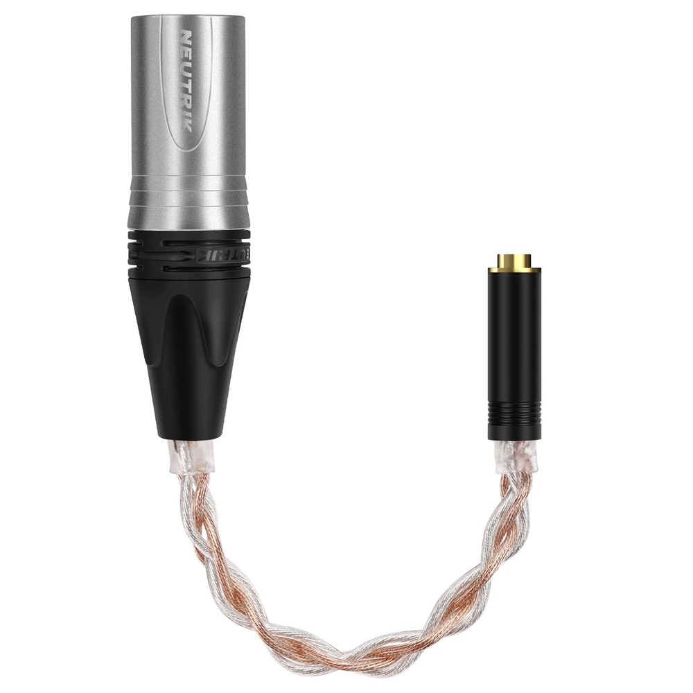 Geekria 4 Pin XLR Male to 4.4mm Balanced Female Headphones Adapter Cord (20cm)