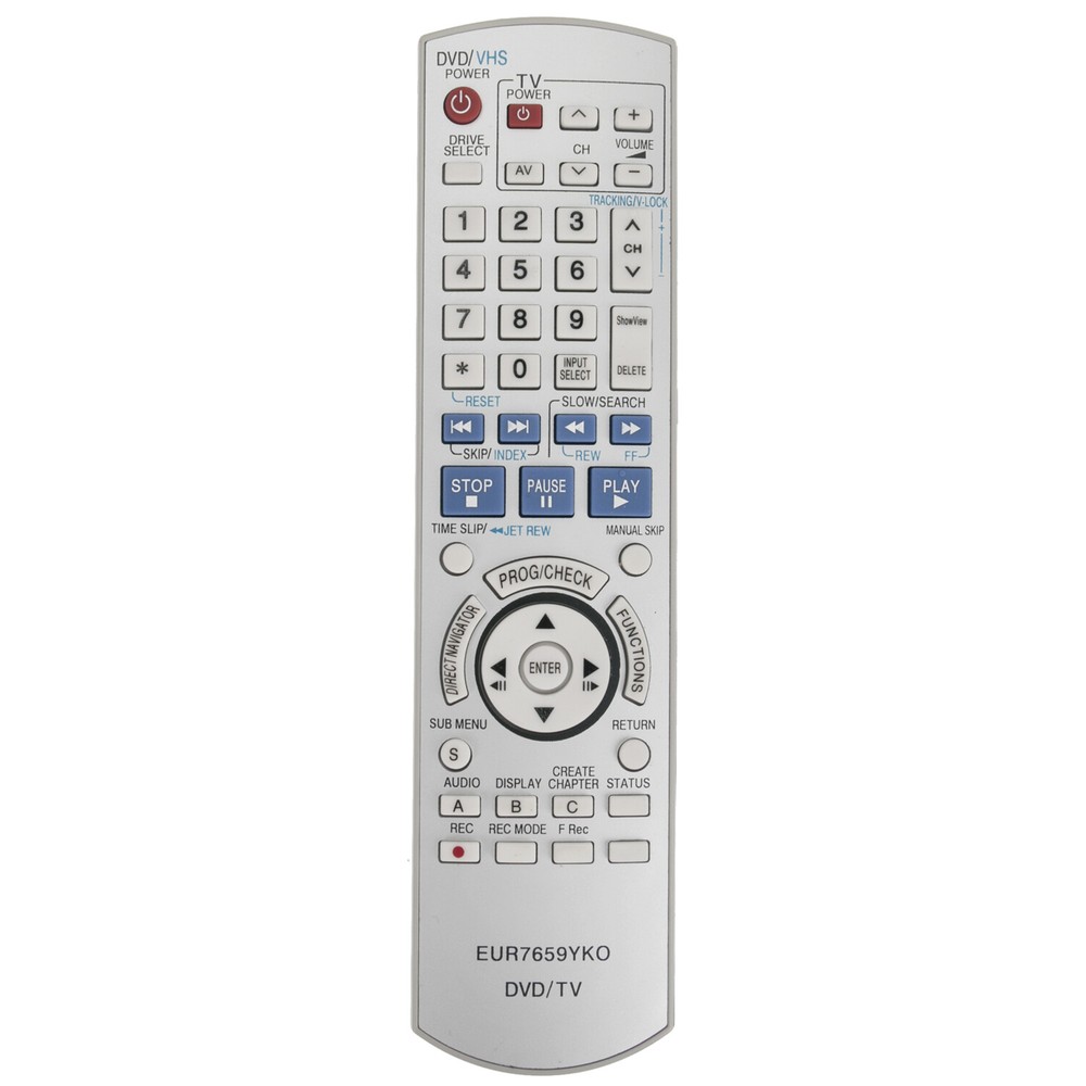 New EUR7659YKO Replace Remote for Panasonic DMR-E35V DMR-ES10 DMR-ES30V DMR-ES15