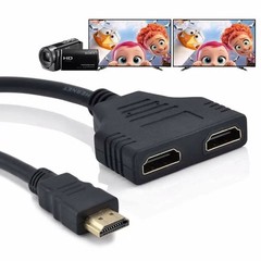 4K HDMI Cable Splitter Adapter 2.0 Converter 1 In 2 Out 1 Male to 2 Female lot
