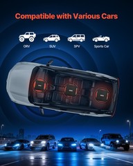 VEVOR Car Audio Amplifier Car Amplifier 2-Channel Class AB Max. 2x300W at 4 Ohms