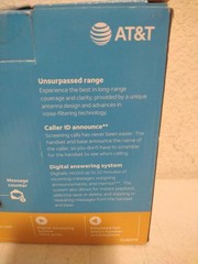 AT&T Cordless Phone Answering Machine Call Block Caller ID 3 Handsets. A