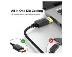 4K DisplayPort to DisplayPort Cable 10FT 10-Pack DP Cable 4K 60Hz 144Hz High Spe