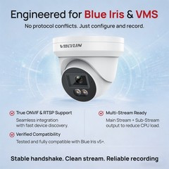 VIKYLIN 8MP 4K Full Color Night Vision IP Camera Built-in Microphone IP67 WDR