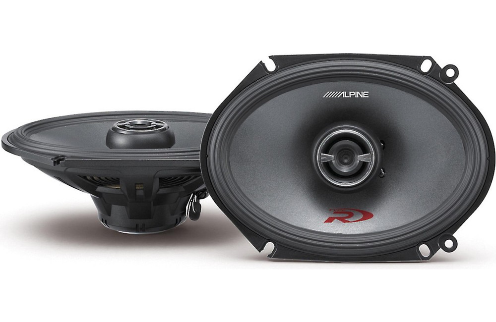Alpine Type R SPR-68 2-Way 6in. x 8in. Car Speaker Set Of 2 Pair