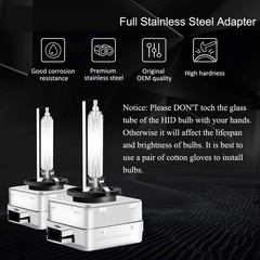 For Jeep Grand Cherokee 2014-2021 HID Headlight Hi/Low Beam+LED Fog Light Bulbs