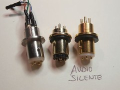 STANDARD HEADSHELL 4 PIN CONNECTOR GOLD PLATED FOR TURNTABLE MADE In Italy