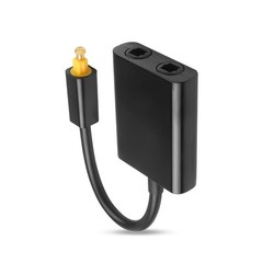 Toslink Optical Audio Splitter 1 In 2 Out SPDIF Digital Fiber Cable Adapter