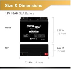 ML18-12 – 12V 18AH Replacement for Universal Battery UB12180