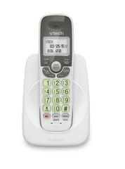 VTECH VG131 WHITE CORDLESS PHONE DECT 6.0 LIGHTED DISPLAY CALLER ID