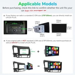 Eonon UA12S Plus Android 13 6+64G Double 2Din 10.1″ Car Stereo Radio GPS CarPlay