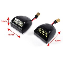 2x Bright White LED Tag License Plate Light Rear For 99-13 Chevy Silverado 1500