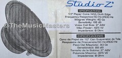 (2) 10″ inch Home Stereo Sound Studio WOOFER Subwoofer Speaker Bass Driver 8 Ohm