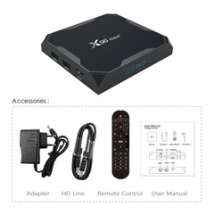 10pcs/lot dhl free X96MAX Plus Android 9.0 TV BOX Amlogic S905X3 4G 32G 64G