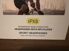 IKXO Q1 PRO Bone Conduction Neckband Headset Red IPX8 BT Built-In MP3 8GB