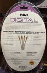 RCA Digital Video Component & Toslink Optical Cable 6 Foot Lot Of (2) NIB