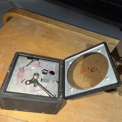 Vintage Daystrom Weston Portable Galvanometer/Meter Demo Unit w/ Case & Key RARE