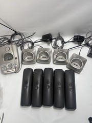 Panasonic KX-TGA421 Base 5 Handsets Answering Machine Cordless Phones