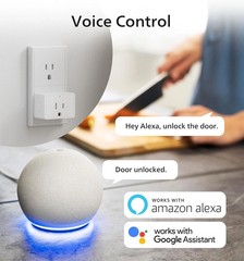 Philips WiFi Gateway Bridge for Smart Lock Remote Keyless Control Alexa Google