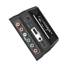 5 RCA Ypbpr Component Coaxial Audio to HDMI Video Converter for DVD PS2 XbAr
