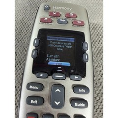 Logitech Harmony 650 Universal Remote Control Silver Color Screen Programmable