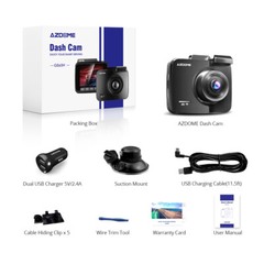 AZDOME 4K 2160P HD WiFi Dash Cam Night Vision GPS Car DVRs Car Camera Cams Video