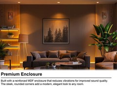 Pair Rockville RockShelf 68D 400w Dark Wood 6.5″ Home Theater Bookshelf Speakers
