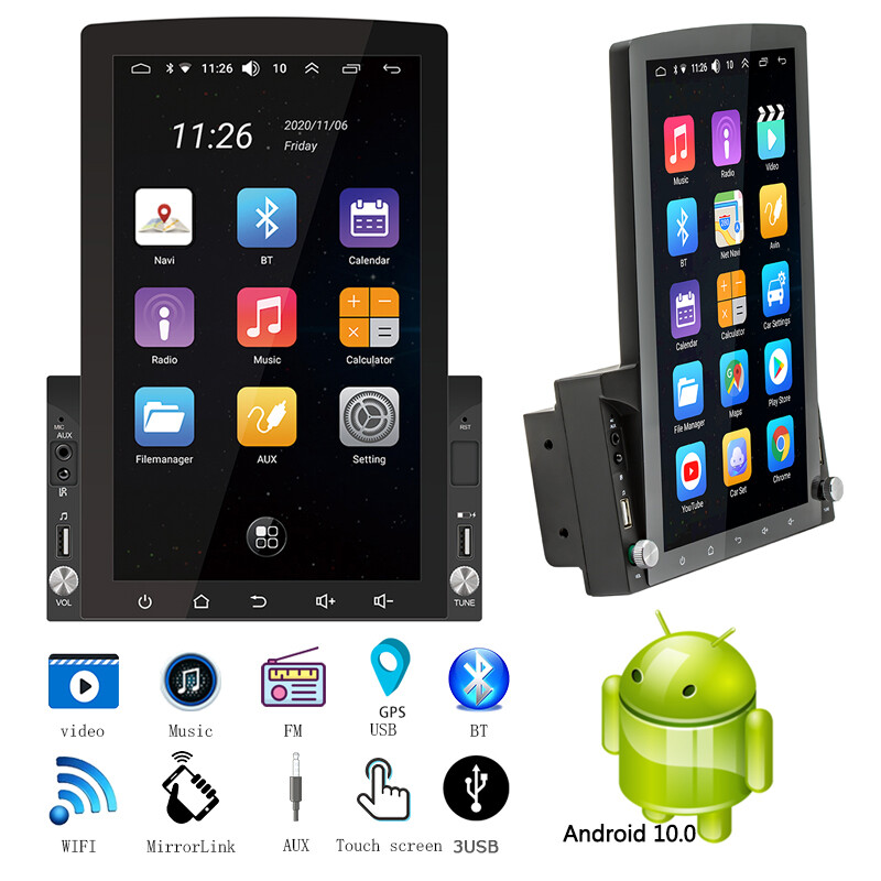 10.1″ Touch Screen WiFi 2 Din Android 10 Car Stereo Radio MP5 GPS Navi Bluetooth