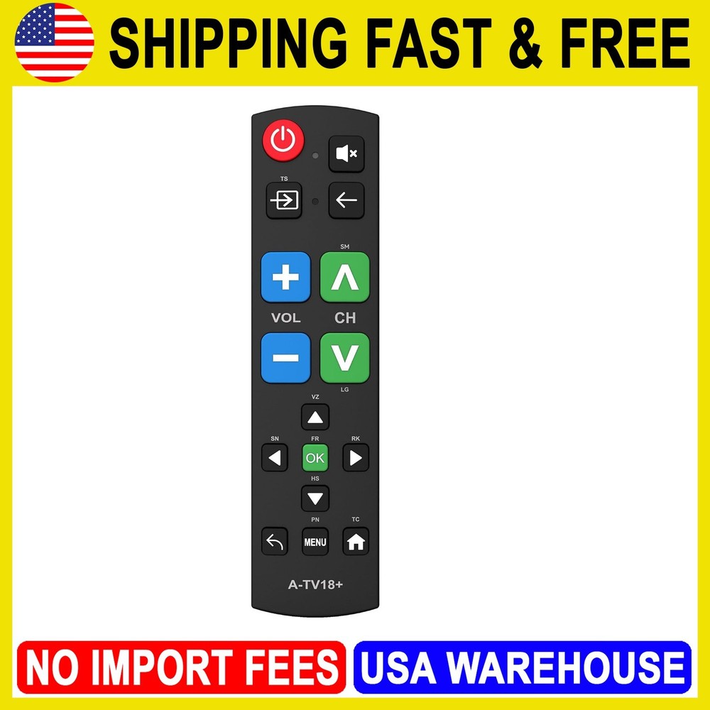Big Button Universal TV Remote for Senior Simple Easy to Use Dementia Products