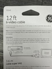 12ft Feet S-Video Cable For Tv, Satellite/Cable DVD/DVR/AV Receiver Box Of 4{G2}