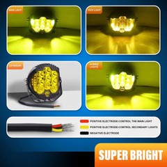 4PCS 7 inch LED Work Light Car Pods Spot Flood Combo Fog Lamp Offroad Driving