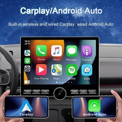 Android 15 4+64G 8-CORE Car Radio Stereo for VW 4GB RAM+64GB ROM-XJG, Black