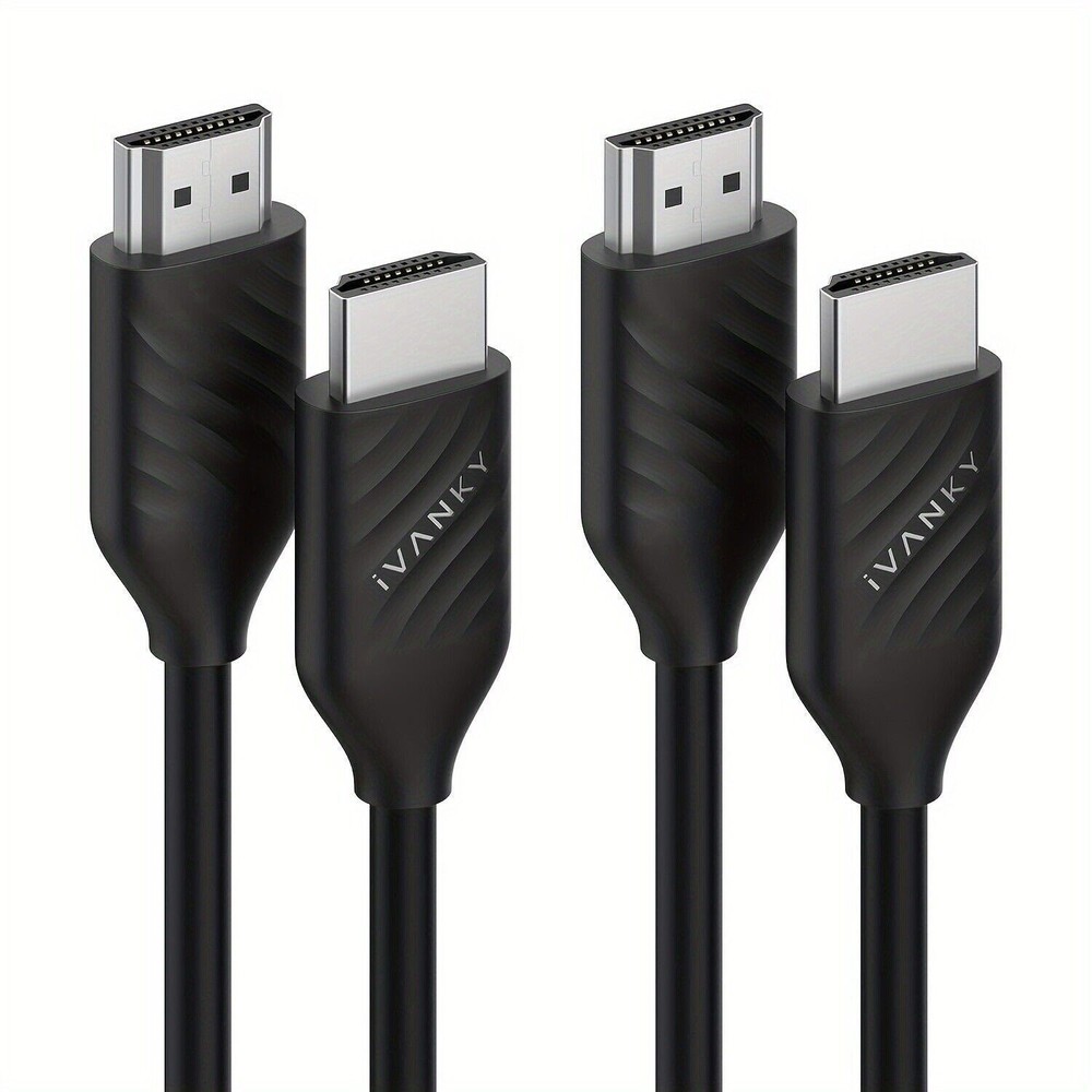 4K HDMI 2.0 Cable 2 Pack 18Gbps 60Hz HDR for MacBook Xbox PS5 UHD TV PC
