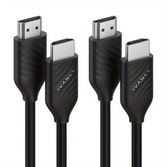 4K HDMI 2.0 Cable 2 Pack 18Gbps 60Hz HDR for MacBook Xbox PS5 UHD TV PC