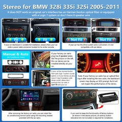 for BMW 3Series 328i 335i 325i E90 E91 E92 E93 2005-2011 Car Radio GPS CarPlay