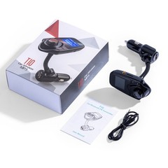 Car Bluetooth FM transmitter radio MP3 wireless adapter hands-free 3port charger