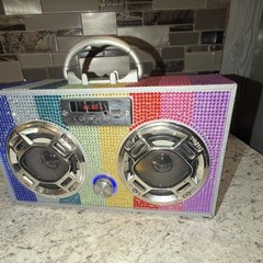 Multicolor Bluetooth USB Boombox A1320 Portable Stereo, Digital Media Player LED