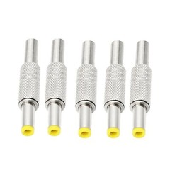 20pcs DC Power Jack 5.5mm x 2.5mm Male Plug Adapter Connector W/ Metal Handle US