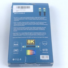 8k Ultra HD HDMI Cable High Speed 2.1 for HDTV PC LAPTOP Gaming 48Gbps 4320p ARC
